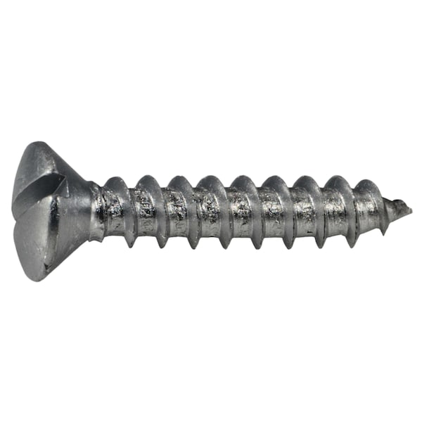 Midwest Fastener Sheet Metal Screw, #10 x 1 in, Aluminum Oval Head Slotted Drive, 24 PK 61738 - main